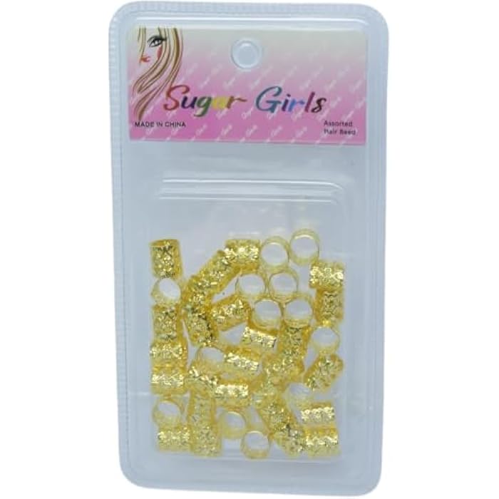 Women's Fashionable Hair Beads Set - Gold - Image 4